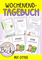 Vorschau - Merkblätter - Wochenendtagebuch (Reisetagebuch Otter) - Deckblatt