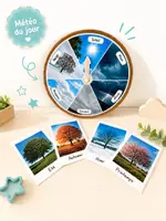 Aperçu - Apprentissages en autonomie - Kit rituel météo et saisons (avec vraies photos en visuel) - Page de couverture
