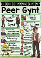 Vorschau - Unterrichtsreihen - Peer Gynt - Reihentransparenz für das Werkhören im Musikunterricht Klasse 3, 4, 5 - Deckblatt