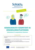 Vorschau - Arbeitsblätter - Kennenlernen: Selbstbewusst in unangenehmen Situationen (B1) - Deckblatt