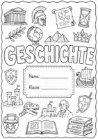 Vorschau - Arbeitsblätter - Deckblatt Geschichte - Deckblatt