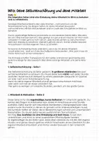 Vorschau - Arbeitsblätter - Selbsteinschätzungsbogen für konstruktive Notenbesprechung - Deckblatt