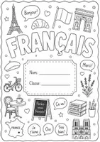 Vorschau - Arbeitsblätter - Deckblatt Französisch - Deckblatt