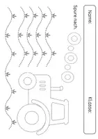 Vorschau - Arbeitsblätter - Graphomotorik / Fahrzeuge / Schwungübungen / Anfangsunterricht / Nachspuren / KITA / Juniorklasse - Seite 2