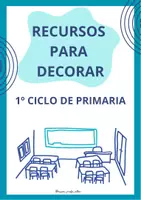 Vista previa - Decoración del aula - PACK RECURSOS DECORACIÓN 1º - Portada