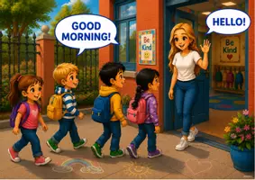 Vista previa - Refuerzo / NEE / Materiales de apoyo - MY FIRST ENGLISH DAYS AT SCHOOL. MY DAILY ROUTINES IN ENGLISH - página 2