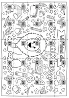 Vorschau - Mal- und Bastelvorlagen - Löwenklasse Gemeinschaftsposter | Klassentier +Ausmalbild - Seite 3