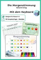 Vorschau - Arbeitsblätter - Peer Gynt – Die Morgenstimmung auf dem Keyboard | Musik Klasse 5 - Stunde 5 - Deckblatt