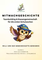 Vorschau - Unterrichtsreihen - Teambuilding & Klassengemeinschaft (1.Schulwoche: Klasse 1) - Deckblatt