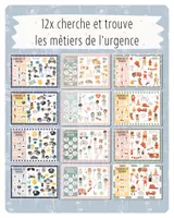 Aperçu - Feuilles d'exercices - 24. 12x cherche et trouve — pompiers, police, médecins, vétérinaires - Page de couverture