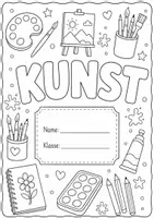 Vorschau - Arbeitsblätter - Deckblatt Kunst - Seite 1