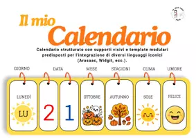 anteprima - Flashcard - Calendario Visivo Tridimensionale in CAA 🌀 - Pagina 1