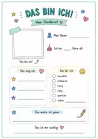 Vorschau - Arbeitsblätter - "Das bin ich!" - Steckbriefe zum Kennenlernen und Vorstellen - Seite 3