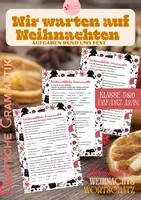 Vorschau - Arbeitsblätter - Wir warten auf Weihnachten – Aufgaben rund ums Fest - Deckblatt