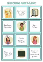 Vista previa - Juegos / Gamificación - Classroom Language – Juego de parejas tipo memory (Inglés) - página 2