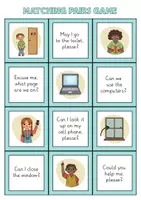 Vista previa - Juegos / Gamificación - Classroom Language – Juego de parejas tipo memory (Inglés) - página 3
