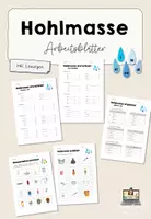 Vorschau - Arbeitsblätter - Hohlmasse | Arbeitsblätter - Deckblatt