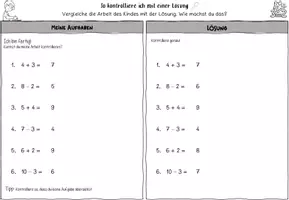Vorschau - Anderer Materialtyp - Selbstkontrolle lernen I richtig kontrollieren I Fehlerdetektiv - Seite 1