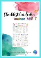 Voorbeeld - Juf Larissa - Checklist toetsen ME7 - Voorblad