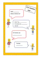 Vorschau - Unterrichtsreihen - Klaro Willkommensheft Nr. 3 nach der Herkunft fragen - Seite 1
