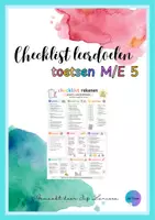 Voorbeeld - Juf Larissa - Checklist toetsen ME5 - Voorblad