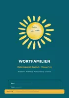 Vorschau - Arbeitsblätter - Wortfamilie - mit Differenzierung und Lösung Klasse 5-6 - Deckblatt