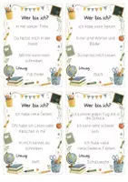 Vorschau - Bildkarten - Wer bin ich? - Spiel Schulsachen - Seite 3