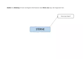 Vorschau - Arbeitsblätter - Informative Texte schreiben - Thema Sterne - Seite 1