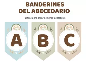 Vista previa - Decoración del aula - Banderines del abededario: recurso decorativo - página 1