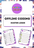 Vorschau - Arbeitsblätter - Arbeitsheft Coding - Muster Logik - Deckblatt