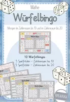 Vorschau - Spiele - Würfelbingo Mengenerfassung Zahlenraum bis 10 und ZR bis 20 - Deckblatt