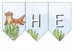 Vorschau - Anderer Materialtyp - Wimpelkette Otter (Herzlich willkommen) - Seite 1