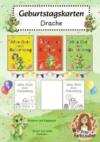 Vorschau - Anderer Materialtyp - Drachenklasse Geburtstagskarte Drache Geburtstag - Deckblatt