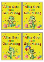 Vorschau - Anderer Materialtyp - Drachenklasse Geburtstagskarte Drache Geburtstag - Seite 1