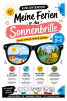 Vorschau - Mal- und Bastelvorlagen - Meine Ferien in der Sonnenbrille 😎 | Kunstunterricht nach den Ferien, Klasse 2-6 - Seite 1