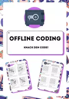 Vorschau - Arbeitsblätter - Offline Coding - Knack den Code - Deckblatt