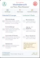 Vorschau - Arbeitsblätter - DaZ Meine Schulsachen – Komplettpaket | Wortschatz, Grammatik, Lesen, Schreiben & Spiele - Seite 1