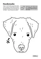 Vorschau - Mal- und Bastelvorlagen - Kostenlos: Ausmalbild Tiermaske "Hund" - Deckblatt