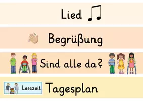 Vorschau - Poster - Classroom Management - Ablauf Morgenkreis - Seite 1