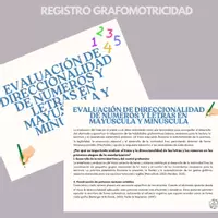 Vista previa - Refuerzo / NEE / Materiales de apoyo - REGISTRO EVALUACIÓN GRAFOMOTRICIDAD LETRAS Y NÚMEROS - Portada