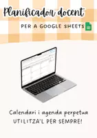 Vista previa - Para docentes: organización, planificación y formación - Planificador Docent Digital Google Sheets - Portada