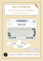 Vorschau - Arbeitsblätter - Erste Wörter lesen und schreiben - mit der Tastatur - Deckblatt