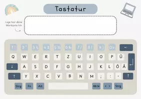 Vorschau - Arbeitsblätter - Erste Wörter lesen und schreiben - mit der Tastatur - Seite 2