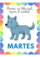Vista previa - Decoración del aula - DIAS DE LA SEMANA 3 AÑOS COLORES - página 1