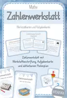 Vorschau - Stationenlernen - Zahlenwerkstatt - Schreiben - Zählen - Mengen erfassen - Deckblatt