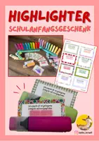 Vorschau - Anderer Materialtyp - Schulstart Geschenk Highlighter Textmarker - Deckblatt