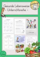 Vorschau - Stundenentwürfe - Gesunde Lebensweise Ernährung Sucht Unterrichtsreihe - Deckblatt