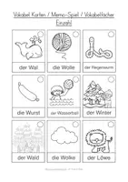 Vorschau - Unterrichtsreihen - Deutsch: Buchstabe W in Druckschrift - Arbeitsblätter für den Schreiblehrgang - Seite 1