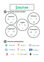 Vorschau - Arbeitsblätter - numbers 1-20 worksheets #2 - Seite 3