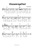 Vorschau - Lehrpläne/Lehrermaterial - Klassenregellied – für ein gutes Miteinander - Seite 1